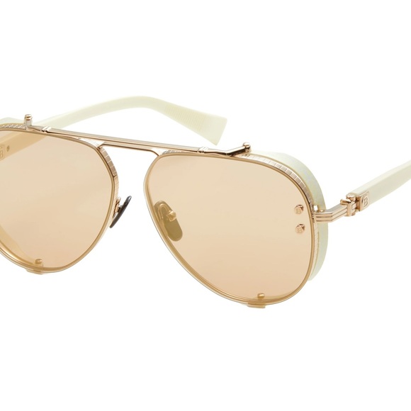 Gold Aviator Sunglasses BALMAIN